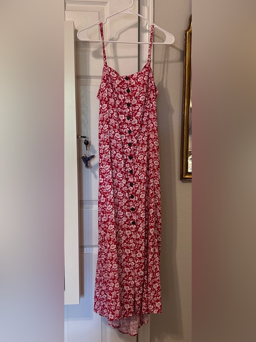 Universal Thread Red Floral Maxi Dress with Buttons
Perfect for July!